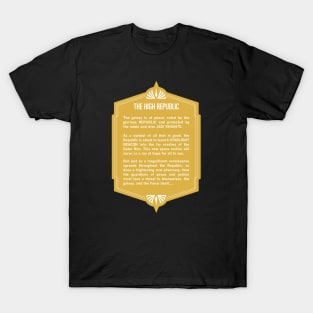 The High Republic Crawl! (Gold) T-Shirt